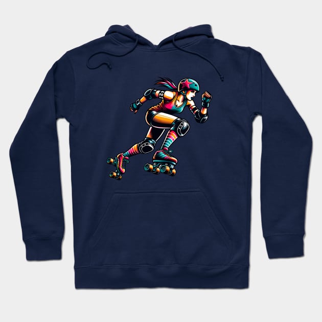 Roller Derby Hoodie by Moniato